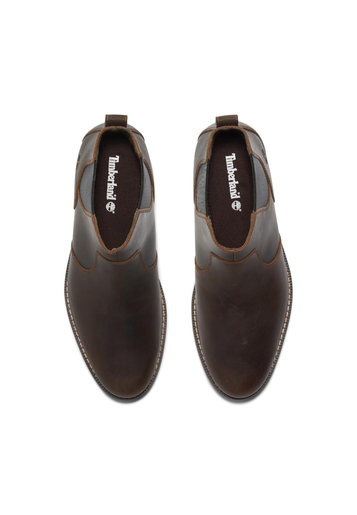 Timberland Woodhull Chelsea Basic Botas de Moda para Hombre, Marrón (Dark Brown Full Grain), 44 EU