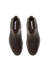 Timberland Woodhull Chelsea Basic Botas de Moda para Hombre, Marrón (Dark Brown Full Grain), 44 EU