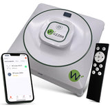 Wiizzee Robot Limpiador de Ventanas NV-01, Fino, silencioso, 3 Modos de Limpieza (N/Z/NZ), método de Control por aplicación, Control Remoto