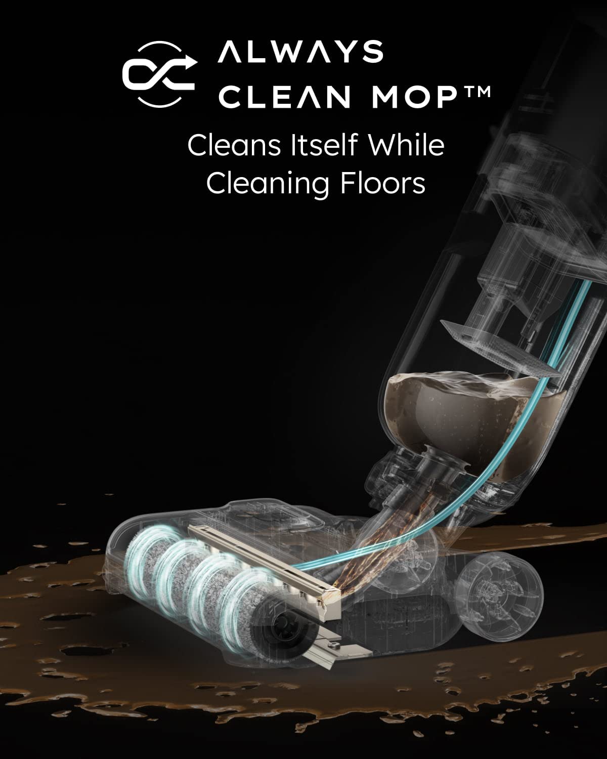 eufy MACH,MACH V1 Ultra,aspirador escoba sin cables con mopa a vapor,SteamWave™ sin cables,Always-Clean Mop™,Triple de autolimpieza, Eco-Clean Ozone, mezcla con válvula Tesla