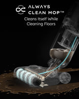 eufy MACH,MACH V1 Ultra,aspirador escoba sin cables con mopa a vapor,SteamWave™ sin cables,Always-Clean Mop™,Triple de autolimpieza, Eco-Clean Ozone, mezcla con válvula Tesla