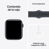 Apple Watch SE de 2.ª generación GPS Smartwatch con Caja de Aluminio en Medianoche de 44 mm y Correa Deportiva Medianoche - Talla S/M. Monitores de entreno y sueño y Resistencia al Agua