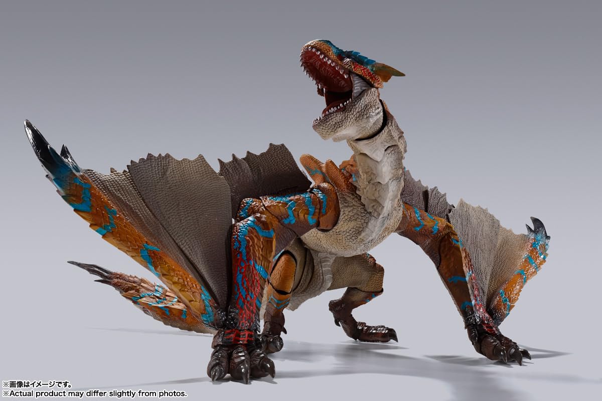 BANDAI TAMASHII Nations - Monster Hunter Rise - Tigrex, Spirits S.H.MonsterArts Figura de acción