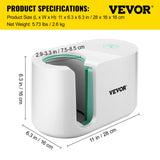 VEVOR Prensa Térmica para Tazas 280W Máquina de Prensado de Tazas 11-15oz Blanco Prensa de Calor para Tazas de Sublimación para Dibujar Proyectos, Imprimirlos y Pegarlos en la Superficie de la Taza