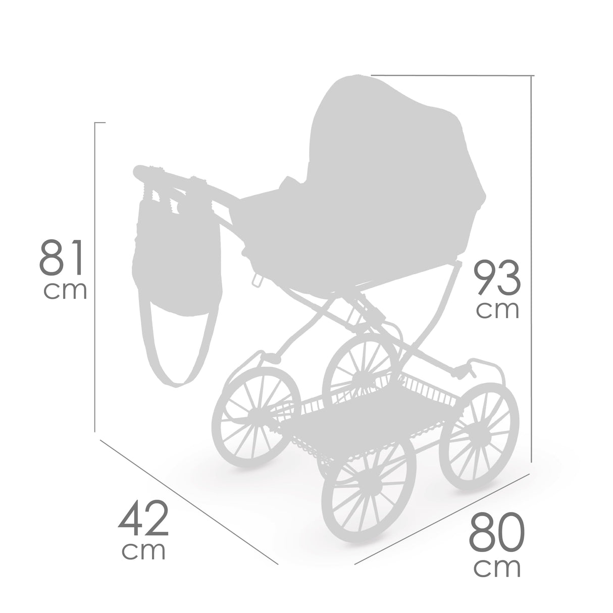 Carro de Muñecas Vintage Plegable DeCuevas Toys 80044