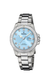 Festina Reloj Mujer F20503/5 Boyfriend Caja de Acero Inoxidable 316l Plateado Correa de Acero Inoxidable 316l Plateado