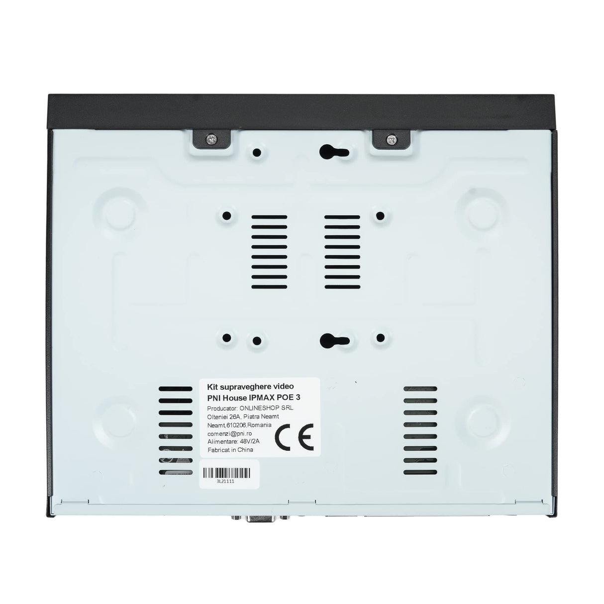 Kit de videovigilancia PNI House IPMAX PoE 3, NVR con 4 Puertos PoE, 4 cámaras con 3MP, Exterior, Power Over Ethernet, detección de rostros