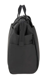 LÄSSIG Mochila cambiadora para bebés Bolsa cambiadora incl. accesorios cambiadores Mochila con cambiador producida de forma sostenible/Goldie Up Backpack black