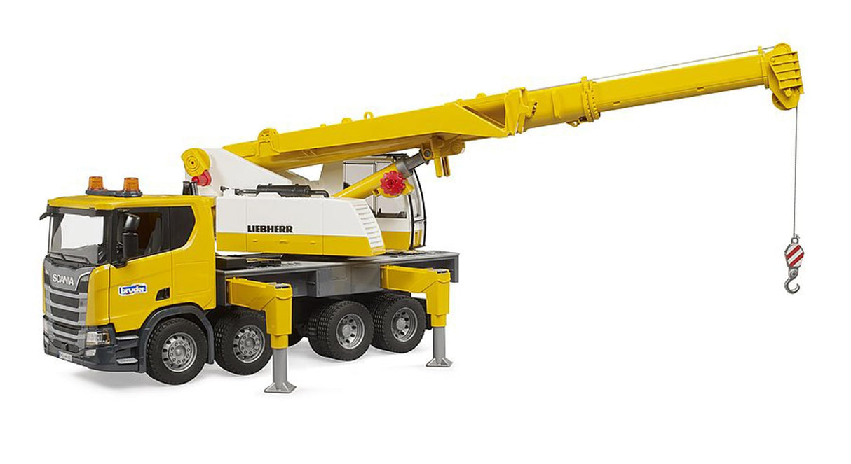 bruder 03571 - Camión grúa Scania Super 560R Liebherr con módulo de luz y sonido - 1:16 Vehículos, Vehículos de construcción, Camión grúa, Camión, Juguetes a partir de 4 años