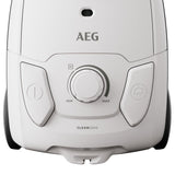 AEG AB51C1SW Aspiradora de Trineo con Bolsa, 750W de Potencia, 3,5L de Capacidad, Cable de 8,5m, 79dB de Ruido, Filtro Lavable, Cepillo Todo Suelo, Boquilla 2 en 1, Incluye 1 Bolsa, Blanco