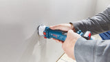 Bosch Professional 18V System GCU 18V-30 - Fresadora de corte a batería para panel yeso (Brushless, 30000 rpm, 3 – 6,4 mm, adaptador aspirador)