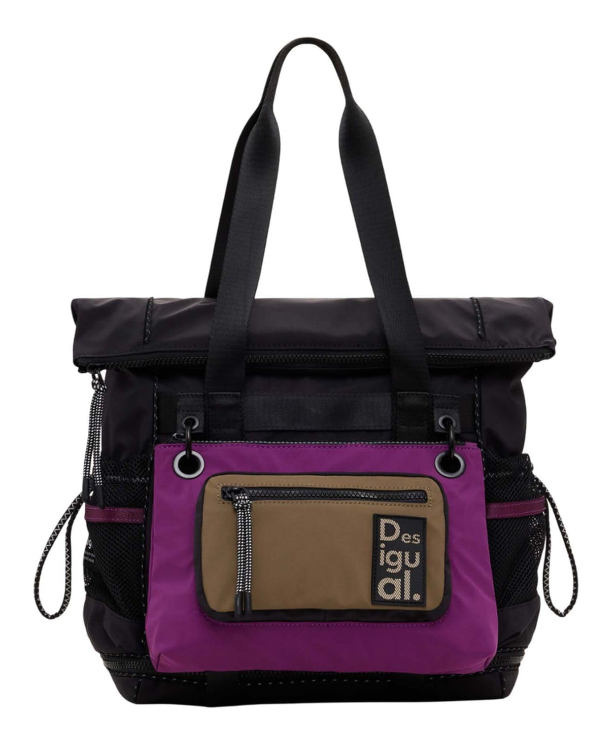 Desigual Modularis 25 Voyager Bag, Negro, violeta