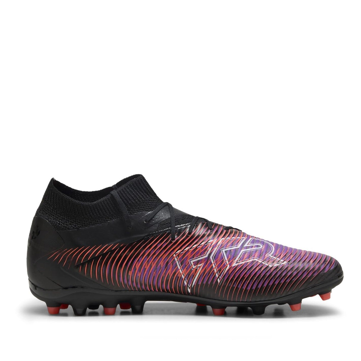 PUMA Future 8 Pro MG, Zapatillas de fútbol Unisex Adulto, Black White-Glowing Red, 40.5 EU