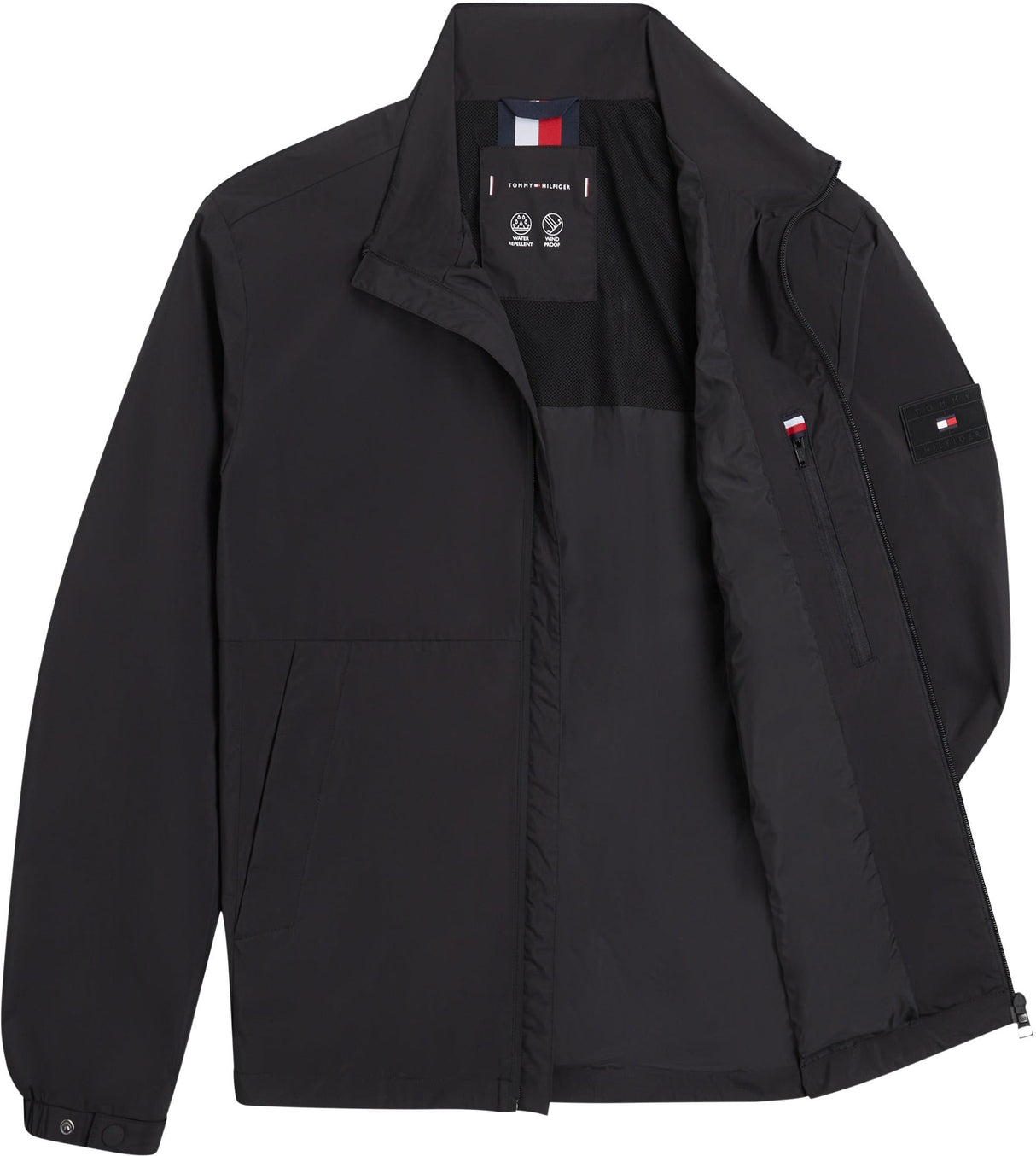 Tommy Hilfiger Chaquetón Hombre con cremallera, Negro (Black), M