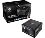 Fuente ALIMENTACION ASROCK CL-850G,PSU,850W,80 Plus Gold,120MM,Active PFC,PCI-E 5.1 (12+4pin) x1,PCI-E (6+2 Pin) x4,SATA (5 Pin) x4