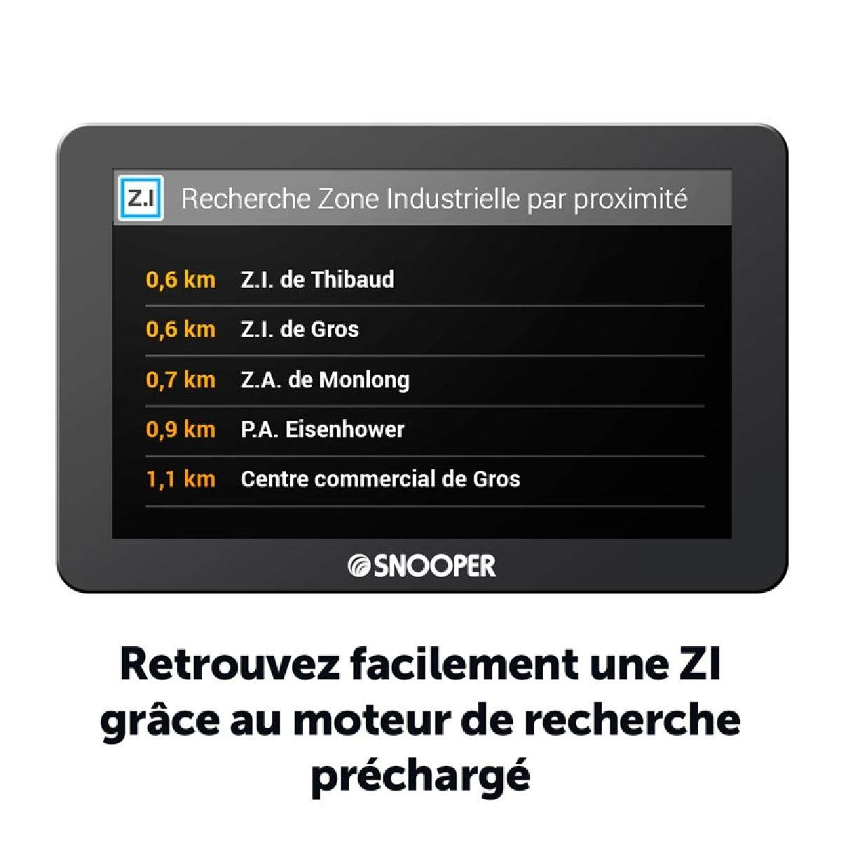 Snooper PL2400 - Navegador GPS para vehículos pesados (pantalla de 5", incluye mapa de carreteras) (importado)