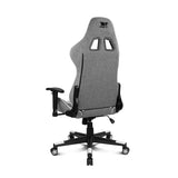 DRIFT GAMING DR90 – Silla Gaming ergonómica con reposacabezas y Lumbar, Respaldo reclinable 135°, Brazos 2D Ajustables, Tejido Transpirable, Base de Nylon y pistón de Gas Clase 4 – Gris/Blanco