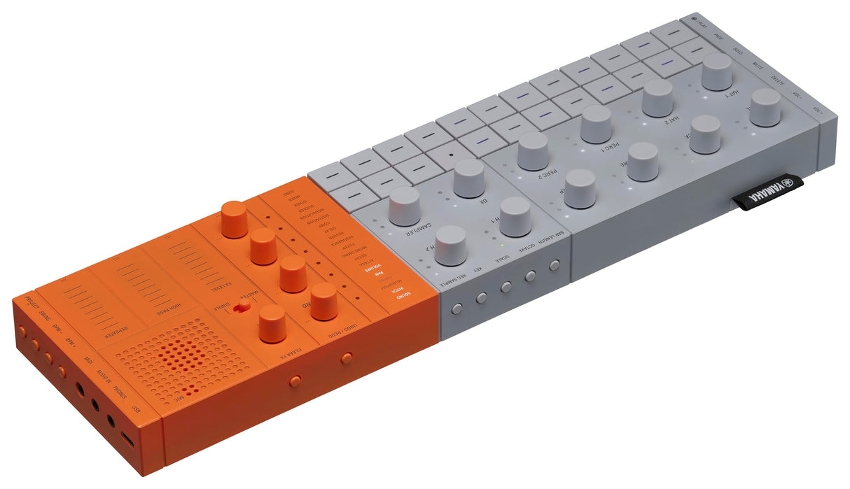 Yamaha SEQTRAK Mobile Music Ideastation – Estudio de Producción Musical Todo-en-Uno con Motores de Sonido Duales, Muestreo Integrado, Altavoz Incorporado y Batería Recargable – Naranja