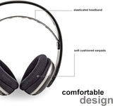 NEDIS Wireless TV Headphones | RF | Over-Ear | Maximum Battery Play Time: 11 hrs | 100 m | Digital Audio | Charging Dock | Black/Silver