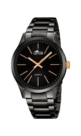 Lotus Reloj Hombre 18162/2 Minimalist Caja de Acero Inoxidable 316l Negro Correa de Acero Inoxidable 316l Negro