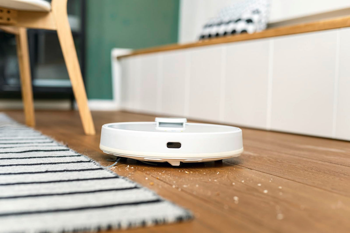 Kärcher, Robot Aspirador RCV 3, App Inteligente, Navegación láser LiDAR, Cartografía, Reconocimiento del Entorno, 2500 Pa, Autonomía de 120 min, para Suelos Duros y alfombras, Blanco