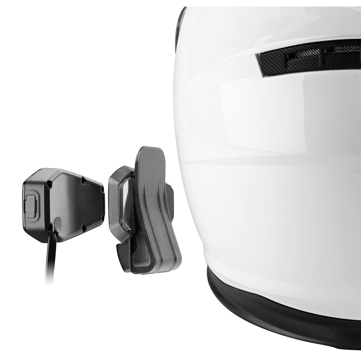 Interphone UCOM3 - Doble - Bluetooth 5.1 Motorcycle Intercom da Casco de Motocicleta, Auriculares de 32 mm, Uso de Motocicletas, Distancia de 500 m, 10 Horas de autonomía, música, GPS, Impermeable