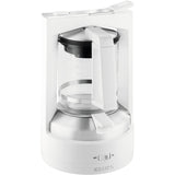 Krups KM468210 - Cafetera de goteo, 850 W, 1 L, acero inoxidable/vidrio, blanco