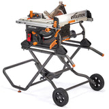 Evolution Power Tools R255TBLX Sierra De Mesa Con Soporte (Próxima Generación Rage 5-S) Hoja De Corte Multimaterial Incluida Corta Madera Metal Plástico, Bisel 45˚, +/- 60˚ Ángulo De Inglete, 1650w
