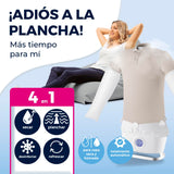 CLEANmaxx Plancha automática de camisas PRO STEAM + accesorio para pantalones | Función vapor, pantalla táctil | Plancha para camisas y blusas | Reduce olores, desinfecta, alisa, refresca