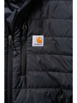 Carhartt Chaqueta Rain Defender ligera con aislante, Relaxed Fit Para Hombre, Negro, L
