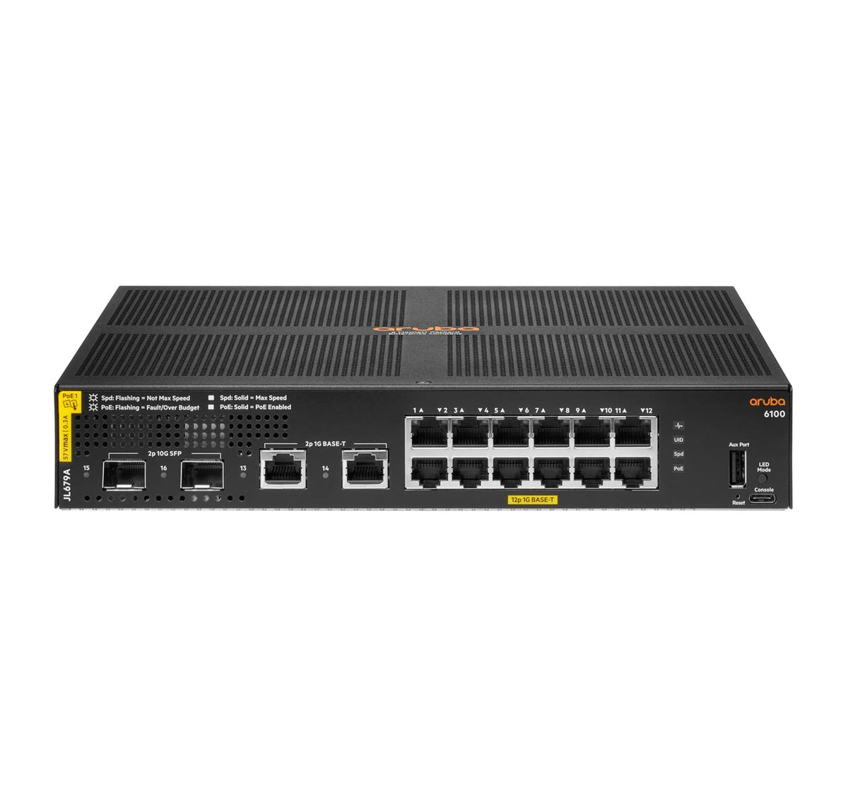 Hewlett Packard Enterprise HPE Aruba 6100 12G CL4 2SFP+139W
