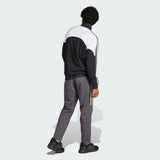 adidas Hombre Colorblock Track Suit, Black/White/Grey Six, S