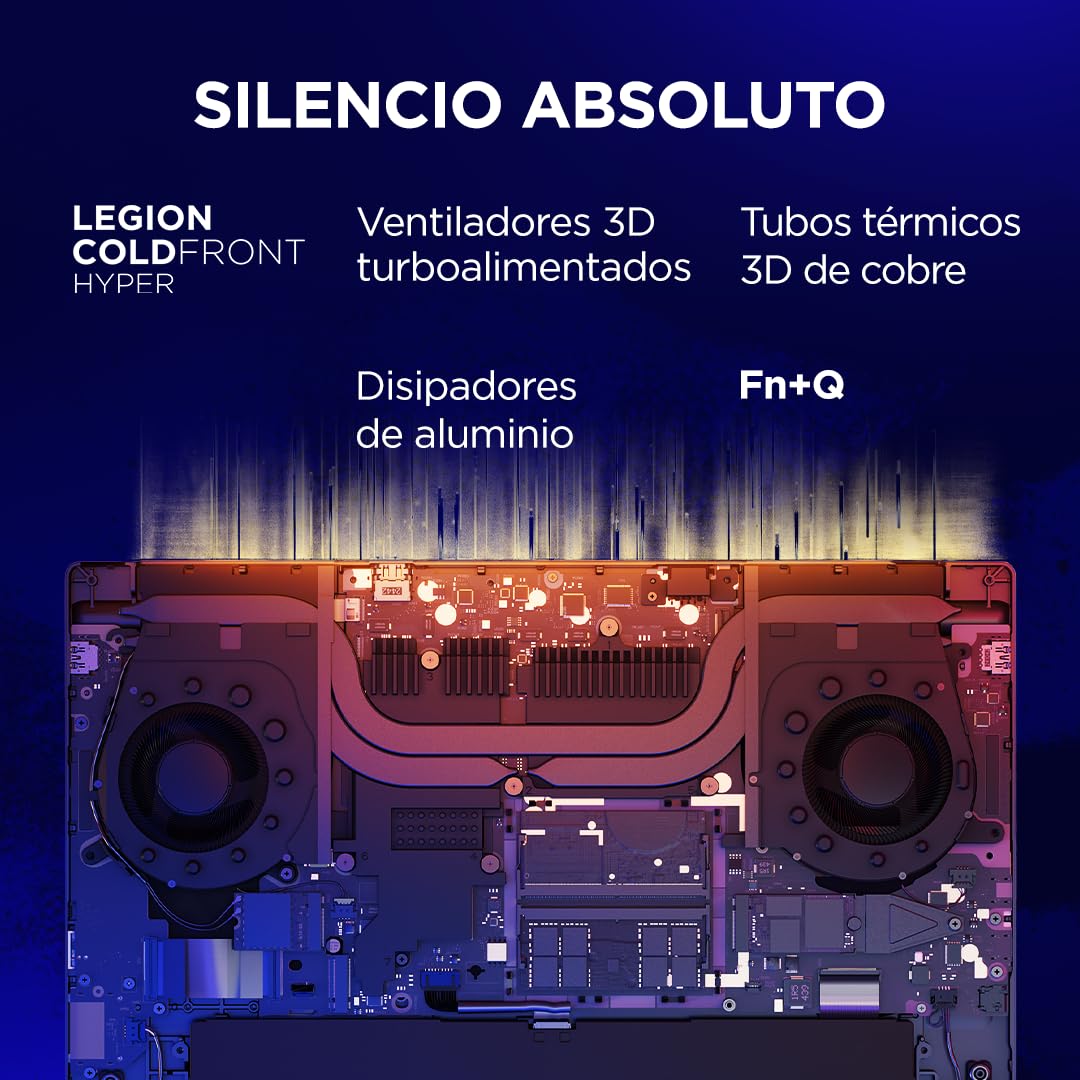 Lenovo Legion 7 Gen 10 – Portátil Gaming IA 16" OLED (Intel Core Ultra 9 275HX, NVIDIA GeForce RTX 5060, 32 GB RAM, 1 TB SSD, 240 Hz, Wi-Fi 7, Sin Sistema Operativo) QWERTY RGB Español - Blanco