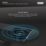 DIGITUS DS-55581 Video Bar Mini, Sistema de videoconferencia - Cámara Webcam 4K UHD 30 Hz ePTZ - 2 Micrófonos internos - Altavoz Interno 2 W - Autoenfoque y Zoom, Cancelación de Eco