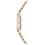 Swarovski Reloj Attract, Brazalete de metal, Blanco, PVD tono oro