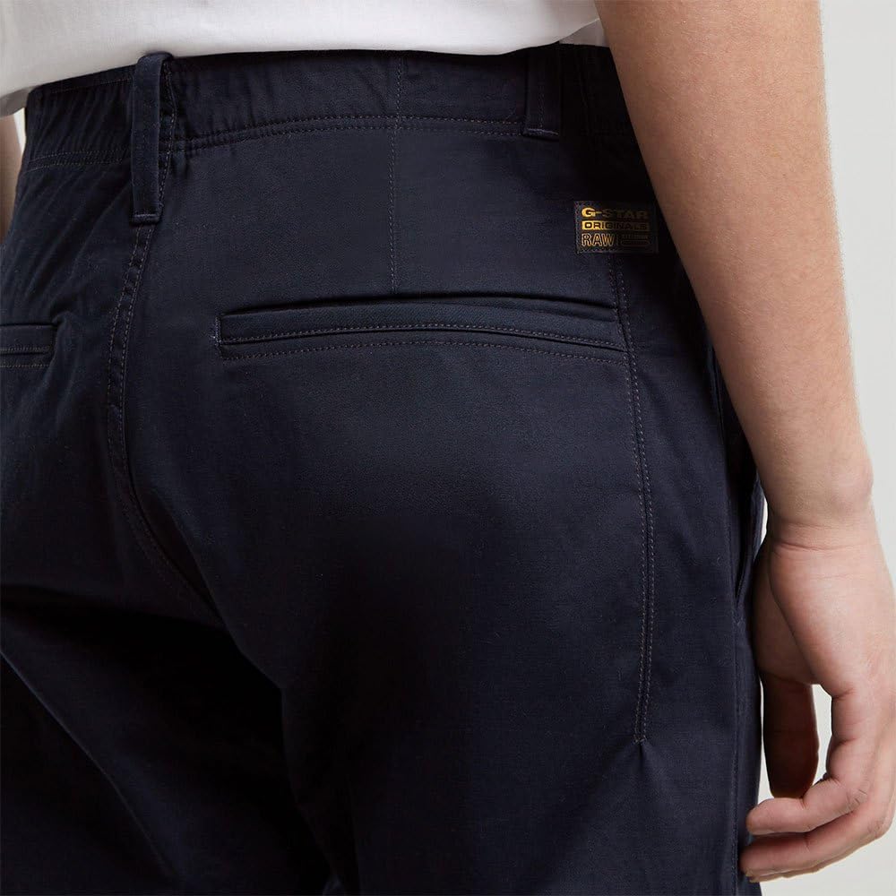 G-STAR Para Hombre Pantalones Mosa Straight Chino, Azul (Salute D25547-5126-C742), 36W / 32L