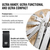 Victorinox Swisstool X Plus, Navaja multiusos suiza en funda de cuero
