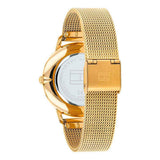 Tommy Hilfiger Reloj Analógico de Cuarzo para Mujer con Correa de Malla de Acero Inoxidable Dorado - 1782245