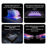 XIAOMI Redmi Pad 2 + Funda - Tablet de 11" 2.5K (MediaTek G100-Ultra, 4GB de RAM, 128GB de ROM, WiFi 5 + Bluetooth 5.3, Batería de 9000 mAh, Cargador no Incluido), Gris (Versión ES)