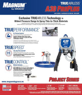 Magnum by Graco 17C244 Pulverizador de Pintura airless A30 ProPLUS, Uso doméstico (caudal de 1,0 l/min, máx. presión 207 Bar)