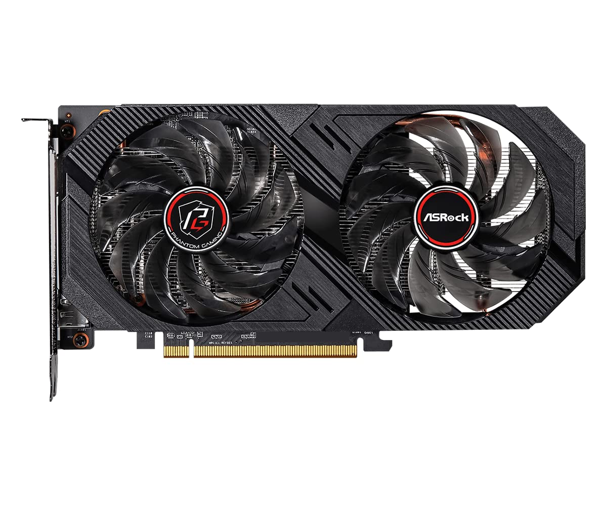 Asrock Radeon RX 6500 XT Phantom Gaming 4GB OC GDDR6 Graphics Card, RDNA2, AMD FidelityFX, 1024 Streams, 2820MHz Boost