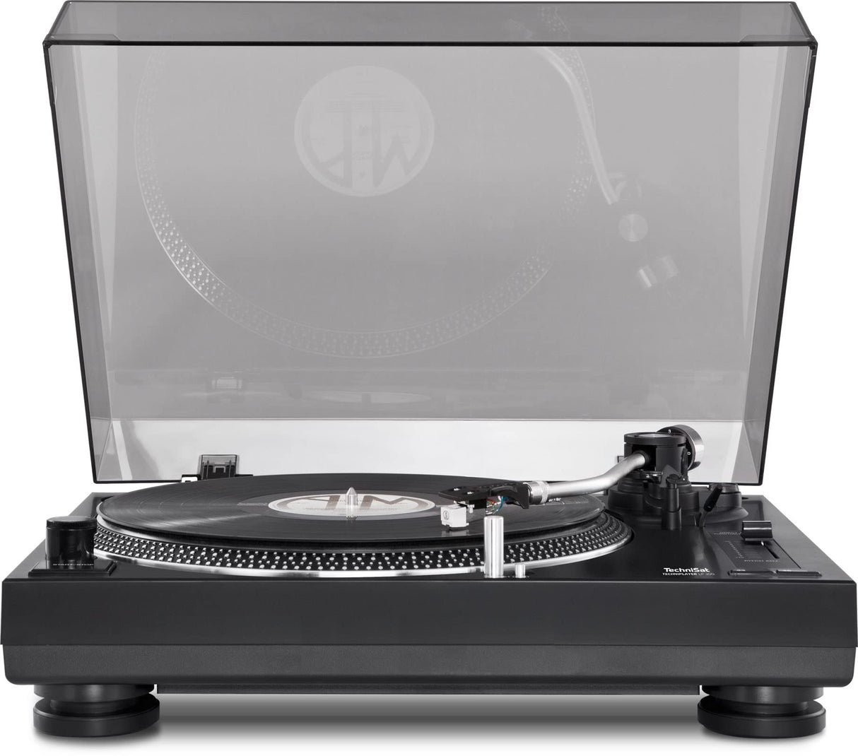 TechniSat TECHNIPLAYER LP 300 - Tocadiscos profesional USB (con función Scratch y digitalización, velocidad de rotación: 33/45 rpm, accionamiento directo controlado por cuarzo), color negro