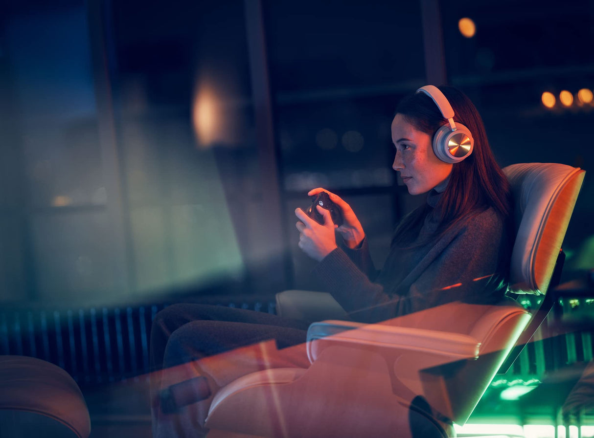 Bang & Olufsen Beoplay Portal Xbox Auriculares Inalámbricos Bluetooth de Diadema con Cancelación de Ruido y 4 Micrófonos, Hasta 42 H, Cascos Gaming Dolby Atmos + Cable USB-C Grey Mist
