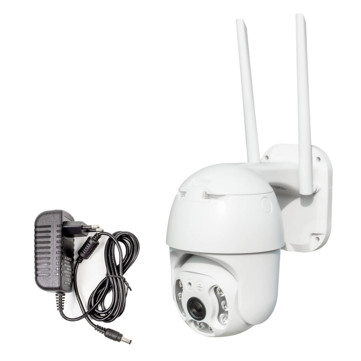 PNI Cámara de videovigilancia IP65 Live PTZ 5MP, gsm 4G, Ranura para Tarjeta Micro SD, detección de Movimiento, detección de Silueta Humana, Exterior IP66, LED IR y LED Blancos