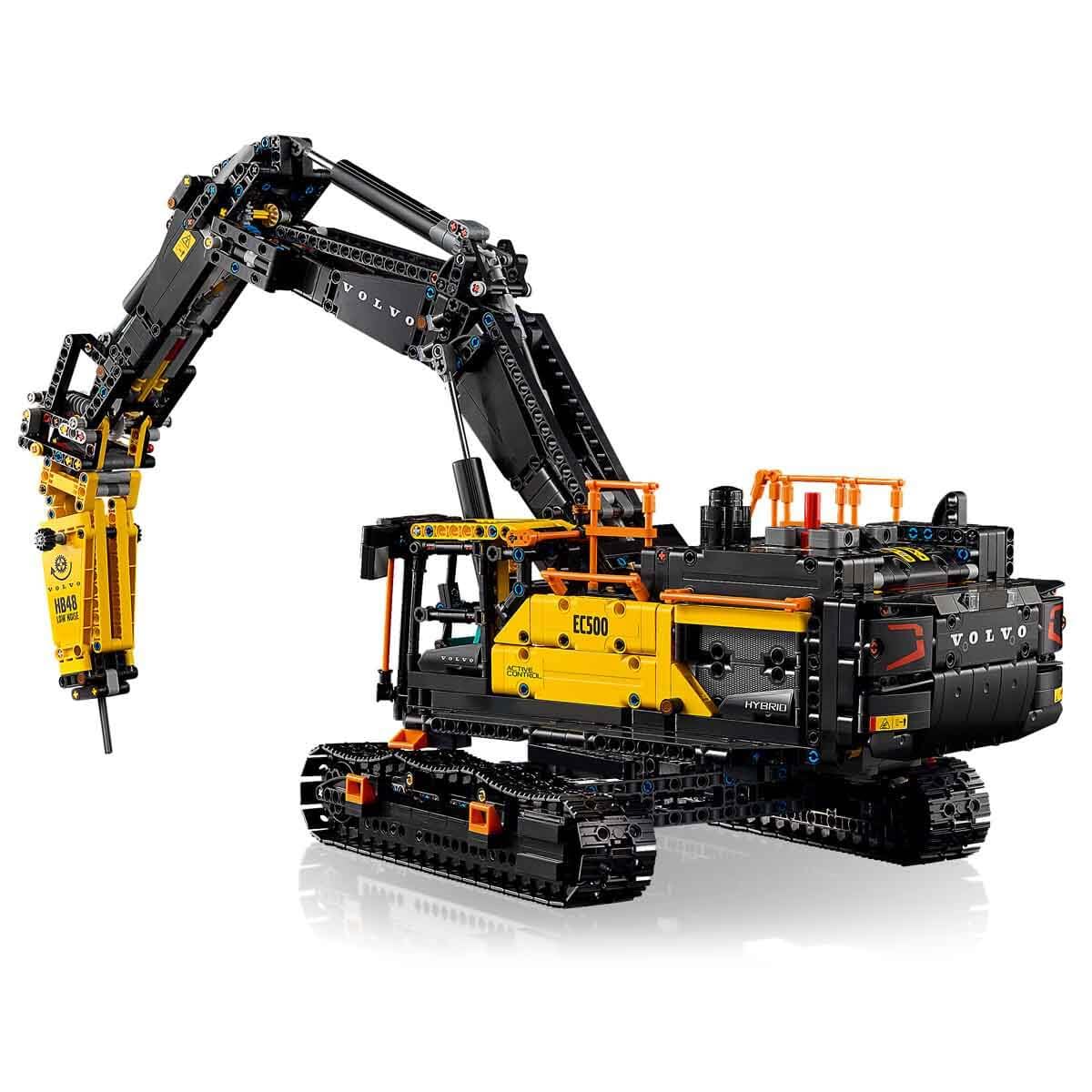 LEGO Technic Excavadora Volvo EC500 Hybrid - Kit de Maquetas para Adultos de Vehículo de Obra Motorizado con Brazo Móvil, Orugas, Martillo y Pala - Idea de Regalo para Hombres 42215