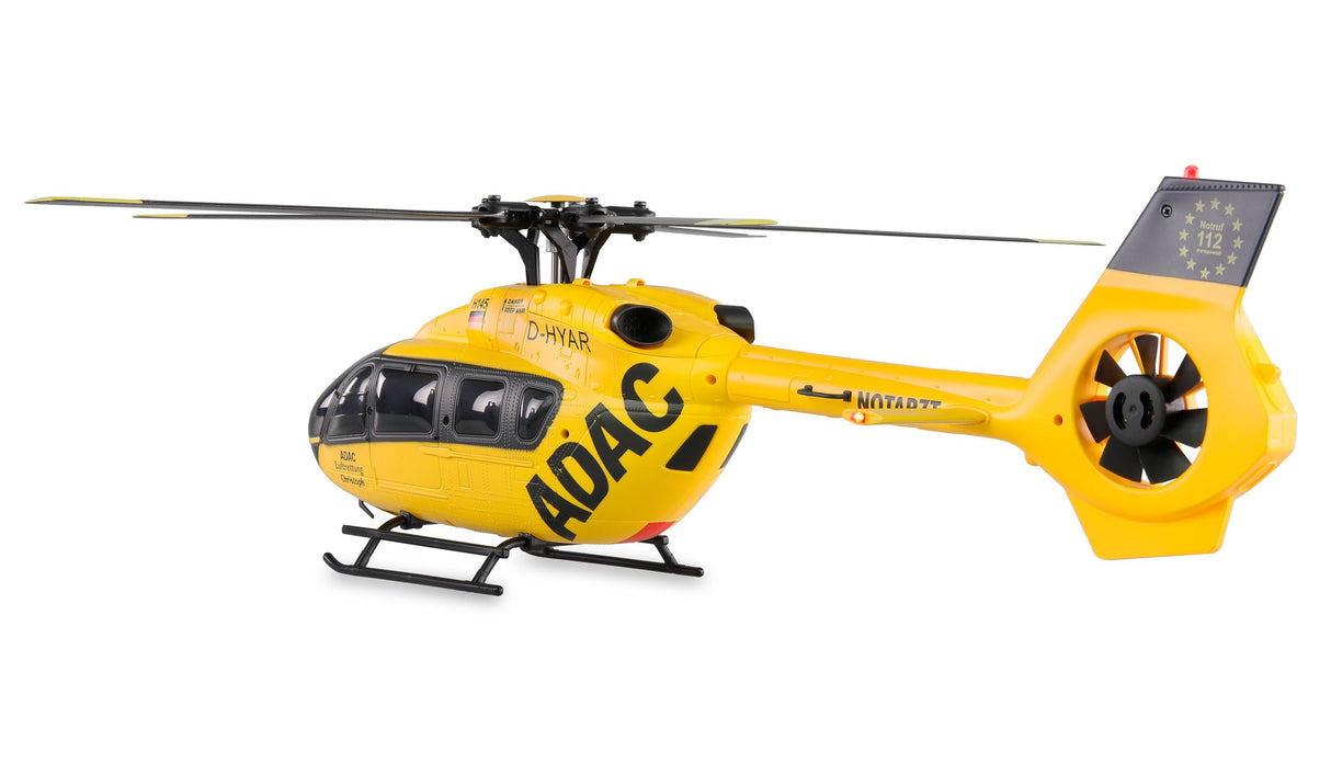 Amewi ADAC H145 - Helicóptero sin escobillas (6 Canales, 6 G, RTF, teledirigido, Modelo de Licencia), Color Amarillo