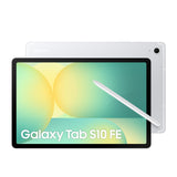 Samsung Galaxy Tab S10 FE 256GB, Tablet Android + S Pen, Galaxy AI, 8GB RAM, Pantalla de 10,9", Batería de Larga Duración, Plata, Garantía del Fabricante 3 Años + 1 Año Extra