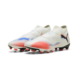 PUMA Future 8 Pro FG/AG, Zapatillas de fútbol Unisex Adulto, Blanco Negro Rojo Brillante, 41 EU
