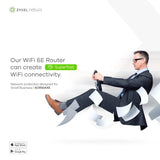 Zyxel Secure Cloud-Managed Router con AXE5400 Tri-Band WiFi Seguridad de Red sin suscripción| Gestionable a través de Nebula App | Cloud Gateway [SCR 50AXE]