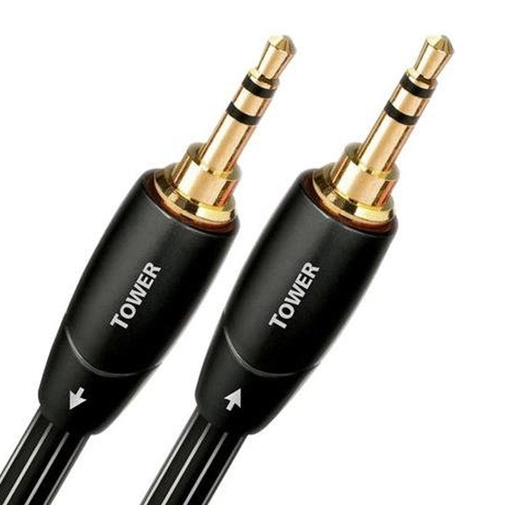 AudioQuest 1.5m Tower 3.5mm cable de audio 1,5 m 3,5mm Negro - Cables de audio (3,5mm, 3,5mm, Cobre, 1,5 m, Negro)